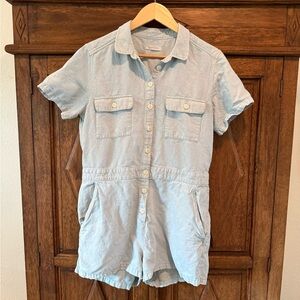Outerknown S.E.A blue shortall romper